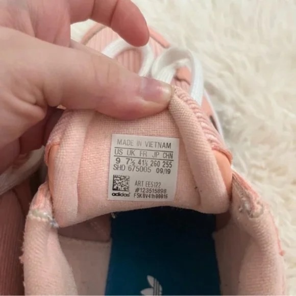 ADIDAS Corduroy Falcon Sneakers in Glow Pink - Picture 9 of 9